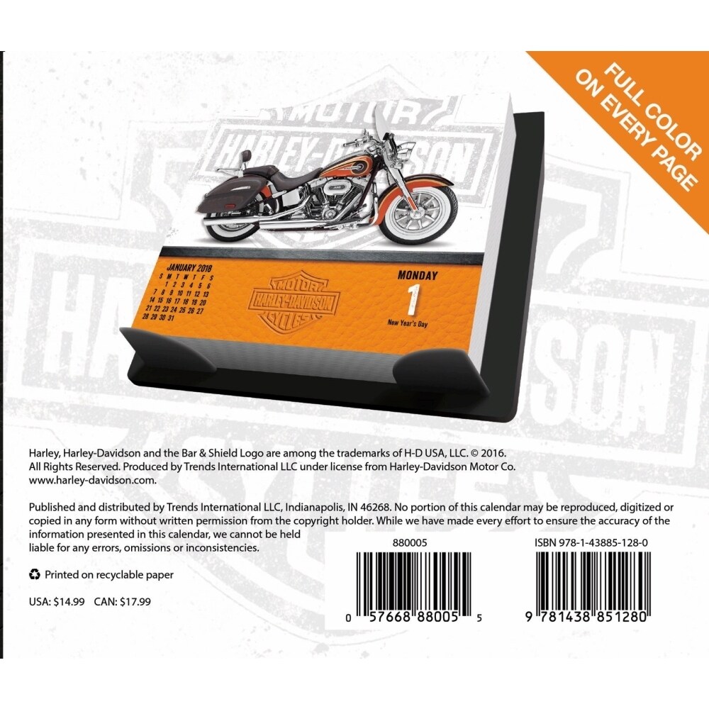 Shop Harley Davidson Desk Calendar Motorcycles By Trends