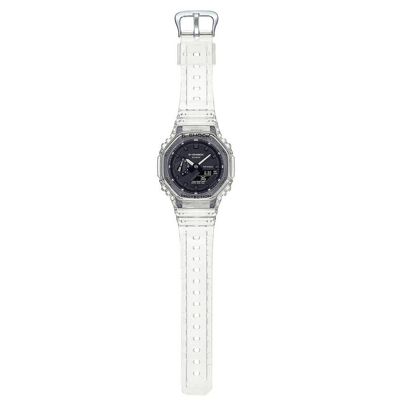 GA-2100SKE-7A Men's G-Shock Transparent Divers Analog/Digital Quartz Watch