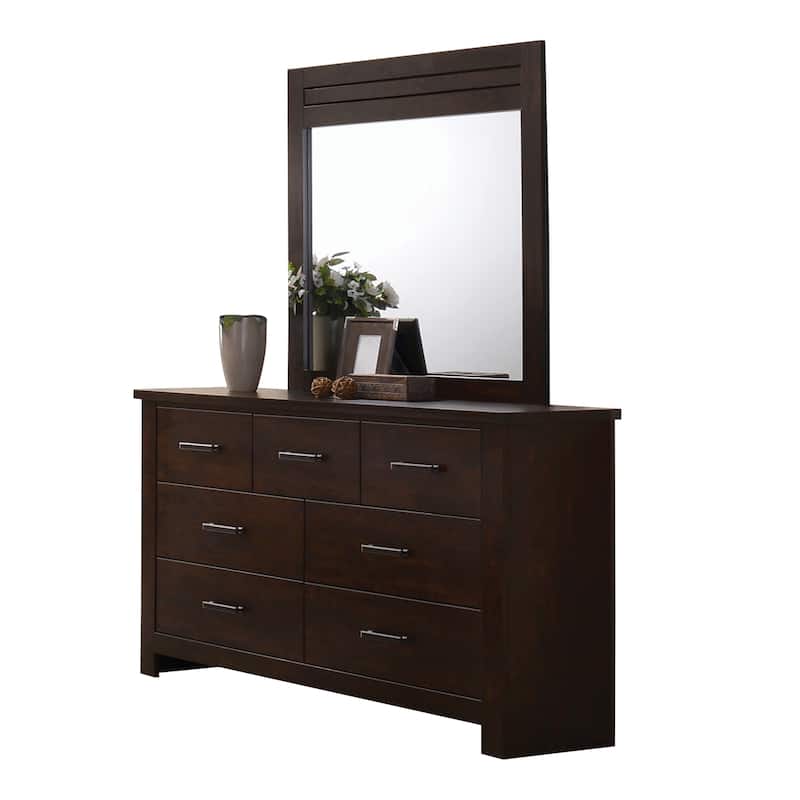 Broderick  Mahogany 7-Drawer Dresser