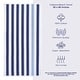 preview thumbnail 12 of 64, American Soft Linen,100% Cotton 4 Pack Beach Towels, 30 x 60 Cabana Striped Pool Towels