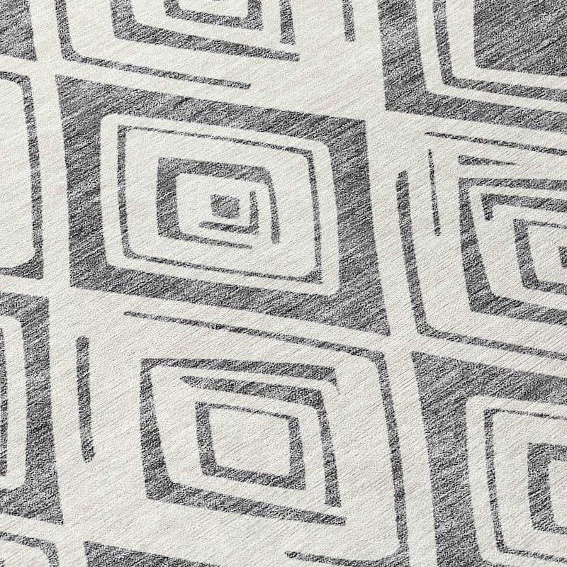 Machine Washable Indoor/ Outdoor Chantille Ombre Diamonds Rug