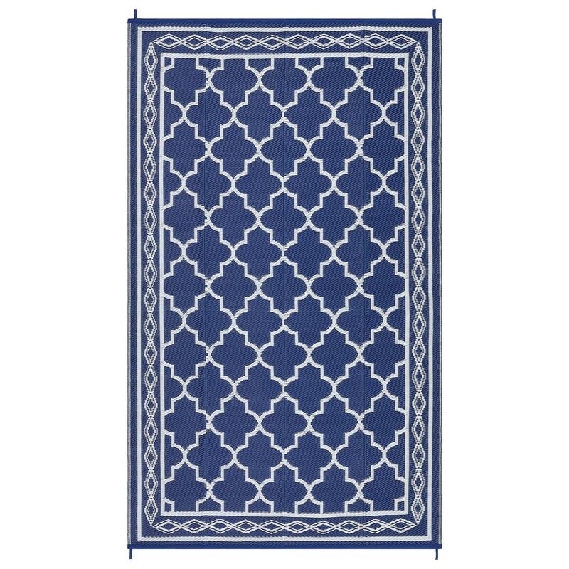 Outdoor Rug Waterproof Reversible Rug Outside Plastic Carpet, Stain & UV Resistant Portable RV Rug