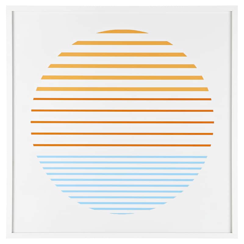 SAFAVIEH Eponine Linear Horizon 24-inch Square Framed Wall Art