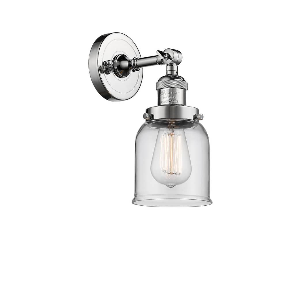 Innovations Lighting Small Bell Single Light 10" Tall Bathroom Sconce