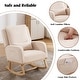 preview thumbnail 31 of 66, HOMYKA 27.5" Wide Rocking Chair for Nursery