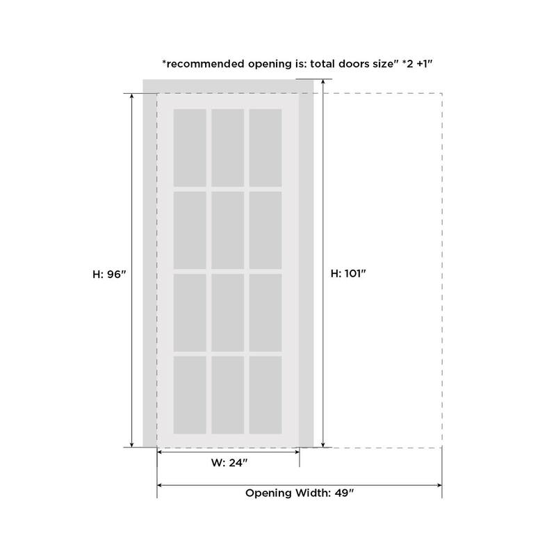 SartoDoors Planum 2102 | Interior French Doors French Door | Solid Wood w/ Glass | Hardware Set | 18x80, Oak