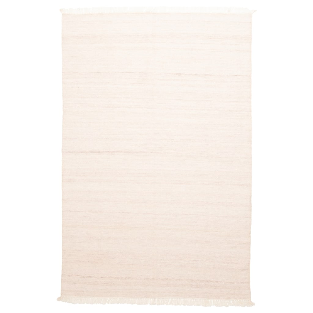 ECARPETGALLERY Flat-Weave Ankara FW Cream Wool Kilim - 5'1 x 7'8