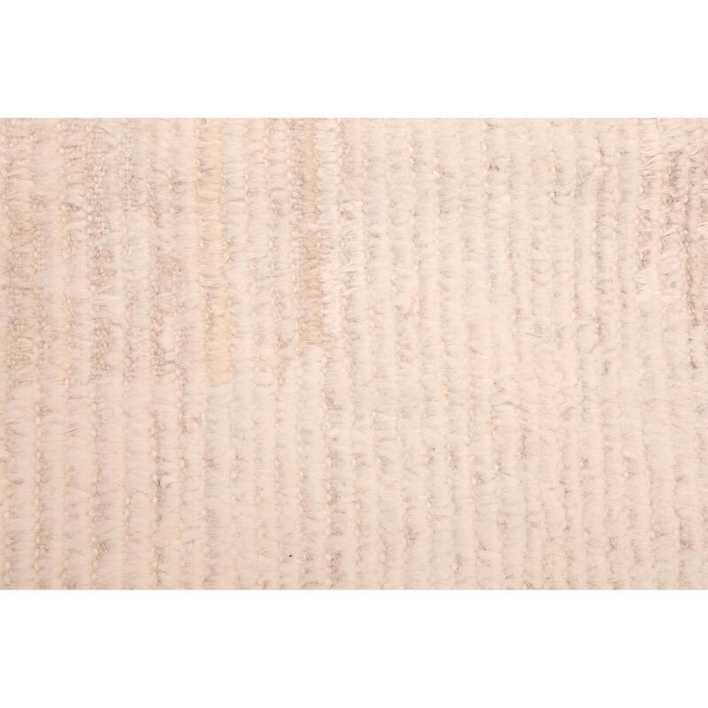 ECARPETGALLERY Hand-knotted Pak Finest Marrakesh Ivory Wool Rug - 9'1 x 11'9