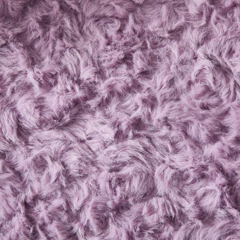 Rossetta Cute Fluffy Design Criss Cross Desk Chair with Lumbar Support and 360-Degree Swivel Footstool