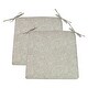 preview thumbnail 2 of 2, Decor Therapy Outdoor Patio Printed Seat Pad in Tan Paisley (2-Pack)