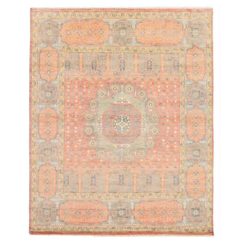 ECARPETGALLERY Hand-knotted Jules Serapi Coral Wool Rug - 8'0 x 10'0 - Coral - 8'0 x 10'0