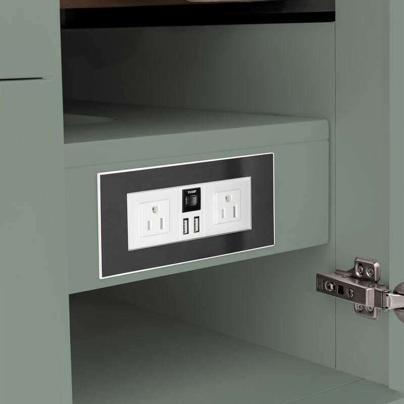 James Martin Vanities Breckenridge 72" Double Vanity, Smokey Celadon