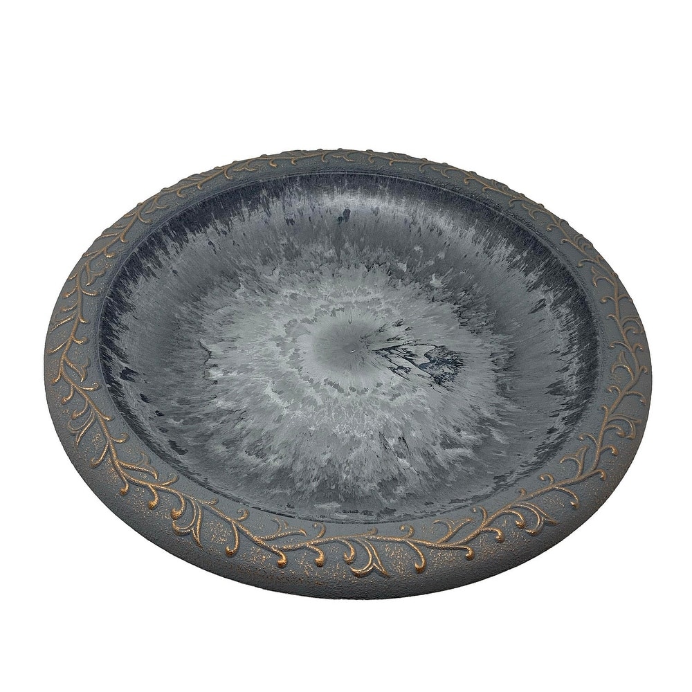 19" Dia Fiber Clay Birdbath Tops