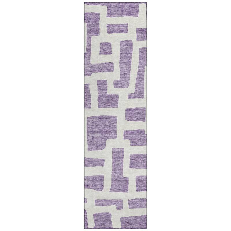Machine Washable Indoor/ Outdoor Chantille Geo Contemporary Rug