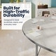 preview thumbnail 43 of 46, Mobile 48''W x 72''L Kidney Thermal Laminate Activity Table - Adj. Short Legs