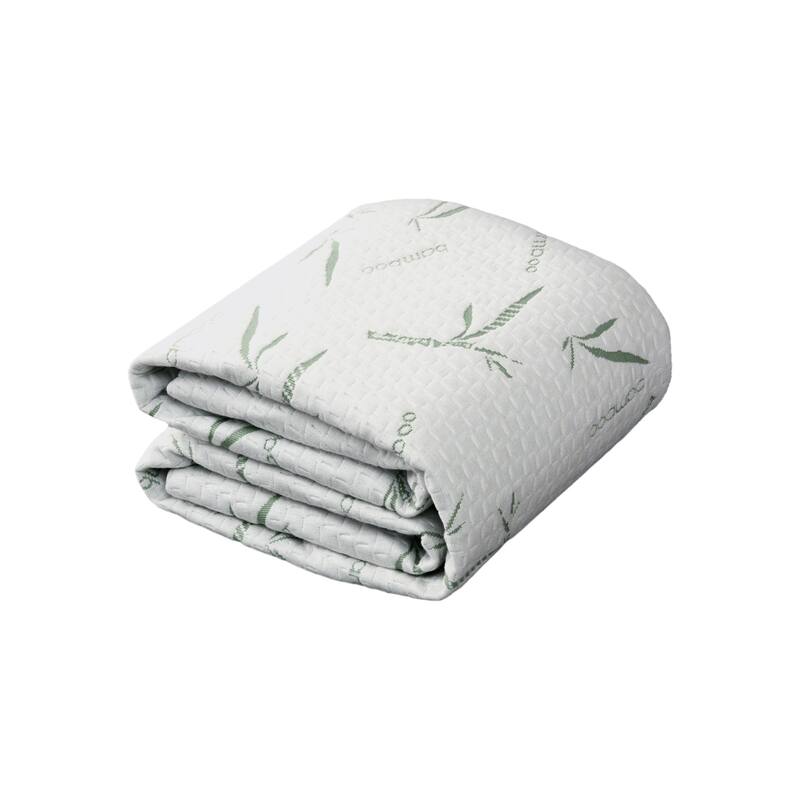 Twin XL Waterproof Rayon from Bamboo Deep Pocket Mattress Cover - White