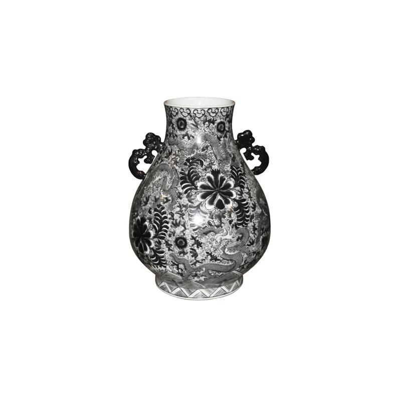 Dragon Deer Head Floor Vase