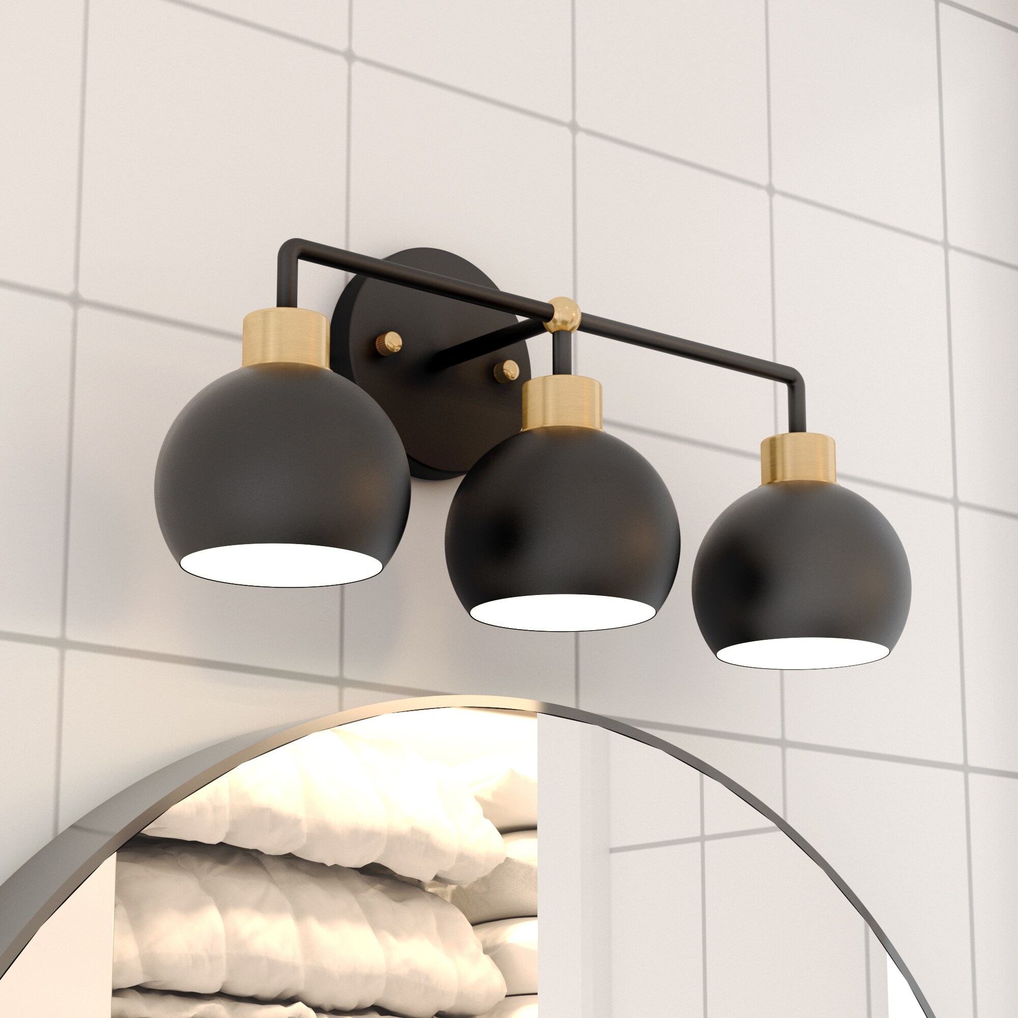 Wrought iron online vanity light