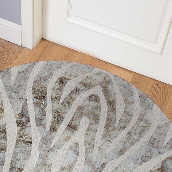 Shop Zebra Neutral Indoor Floor Mat By Kavka Designs Overstock 31258120