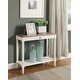 preview thumbnail 12 of 14, Convenience Concepts French Country 1 Drawer Hall Table with Shelf Driftwood/White
