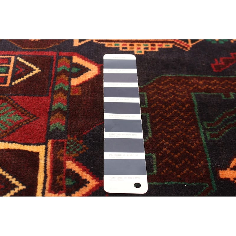 ECARPETGALLERY Hand-knotted Teimani Navy Wool Rug - 3'9 x 6'8