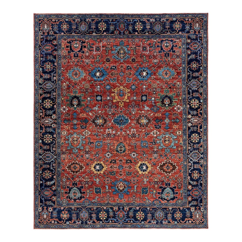 Serapi One-of-a-Kind Hand-Knotted Area Rug - Red, 8' 0" x 9' 10" - 8' 0" x 9' 10"