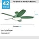 preview thumbnail 58 of 113, 5 - Blade Low Profile Flush Mount Modern Ceiling Fan with LED Light and Remote