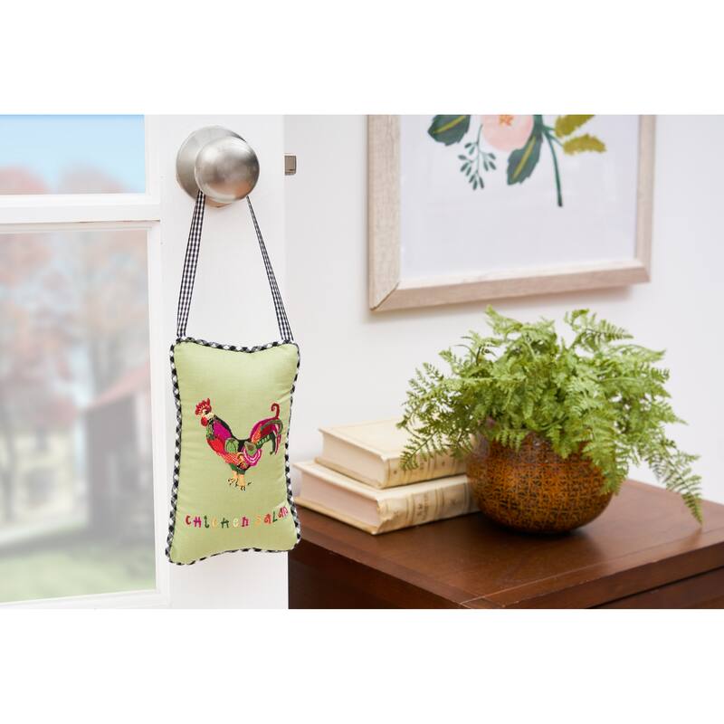 Chicken Salad Embroidered Small/Petite Accent Pillow