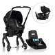 preview thumbnail 26 of 27, Evenflo Shyft DualRide Infant Car Seat and Stroller Combo Beaufort Black