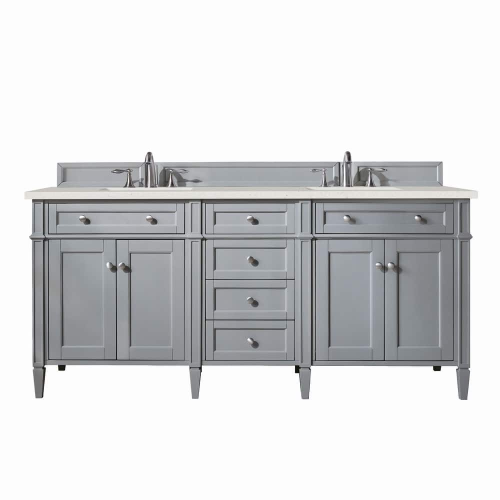 James Martin Vanities 650-V72-3LDL Brittany 72" Double Basin Poplar