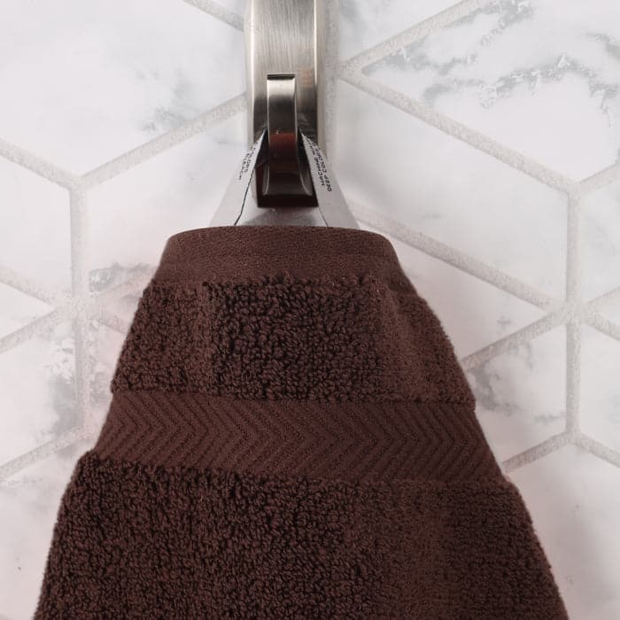Superior Zero Twist Cotton Solid Soft Absorbent Hand Towel Set of 6