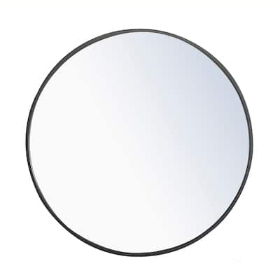 Strick & Bolton Prine 24-inch Metal Frame Round Mirror