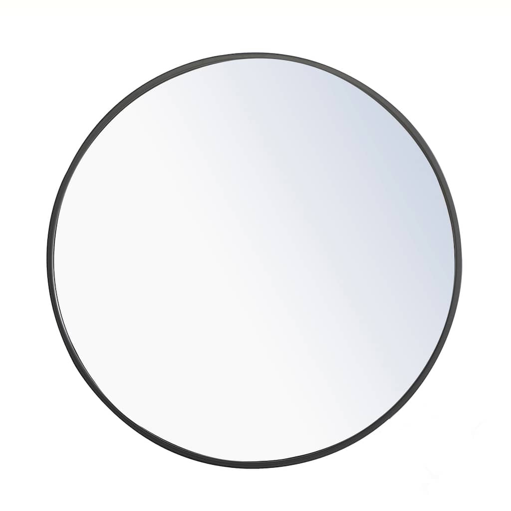 Strick & Bolton Prine 24-inch Metal Frame Round Mirror