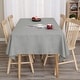 preview thumbnail 24 of 28, Tablecloth Solid Faux Linen Water Resistant Table Cover
