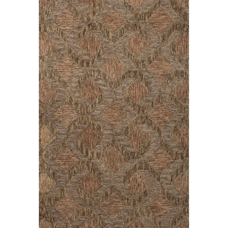 Alexander Home Palazzo Diamond 100% Wool Hand-Tufted Area Rug