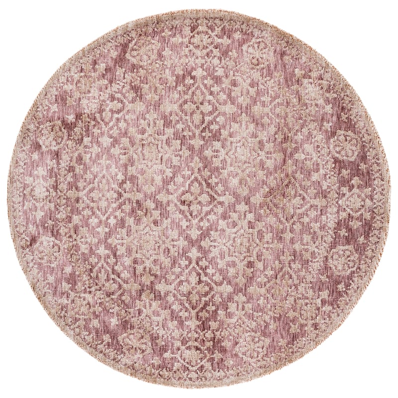 SAFAVIEH Audrey Handmade Danai Rug - 6' Round - Light Brown/Beige