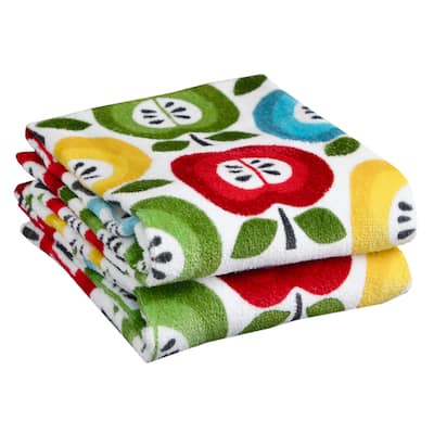 T-fal Fiber Reactive Print Kitchen Towel, (Set of 2)