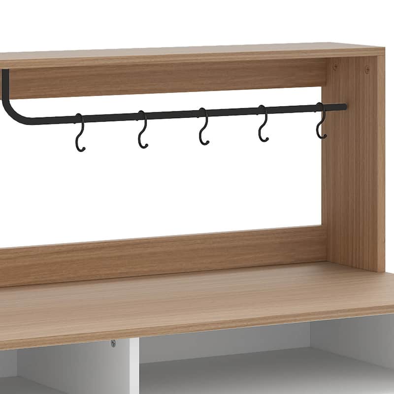 Moasis 4 Slot Golf Bag Storage Rack with Wheels and Drawer for Clubs and Balls