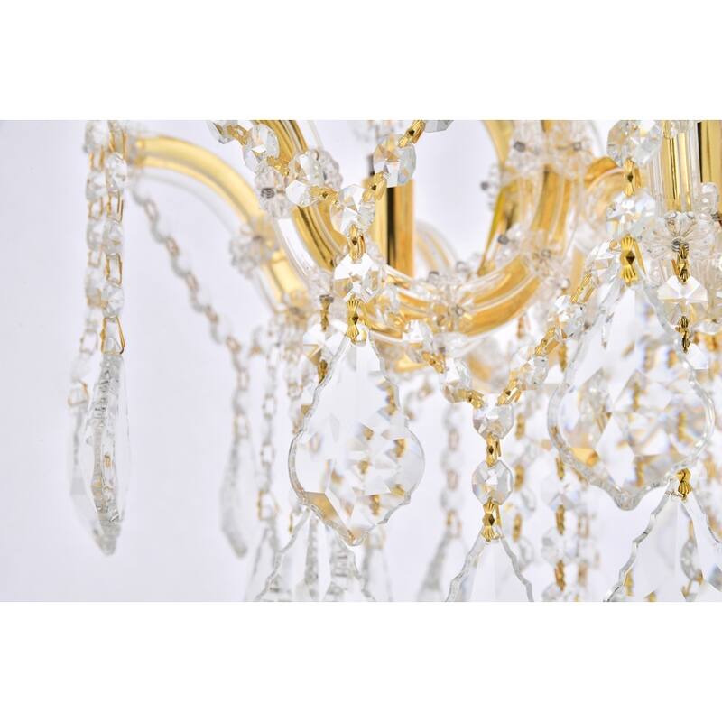 Fleur Illumination Flush Mount D:18in H:15in Lt:4 Gold Finish