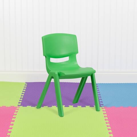 5 Pack Plastic Stackable School Chair with 15.5'' Seat Height