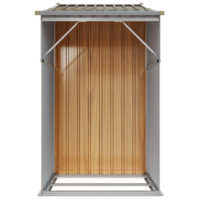 vidaXL Garden Shed Metal Outdoor Storage Tool Shed House Galvanized Steel