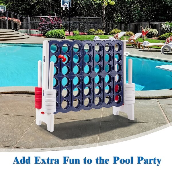 Costway Jumbo 4-to-Score 4 in A Row Giant Game Set Indoor Outdoor