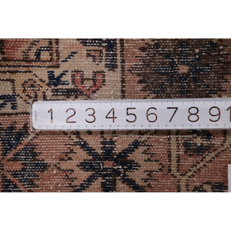All-Over Bakhtiari Persian Vintage Area Rug Hand-Knotted Wool Carpet - 5'3" x 9'11"