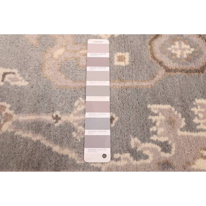 ECARPETGALLERY Hand-knotted Royal Oushak Grey Wool Rug - 5'0 x 8'1