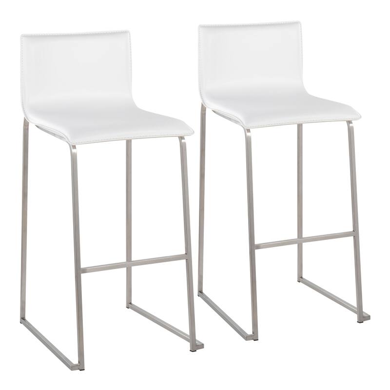 Silver Orchid Mara Upholstered Bar Stool - Set of 2