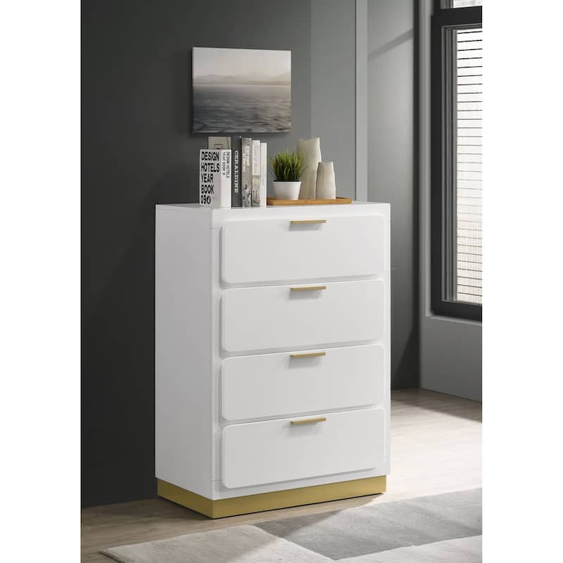 Caraway Contemporary Wood 4-drawer Bedroom Chest