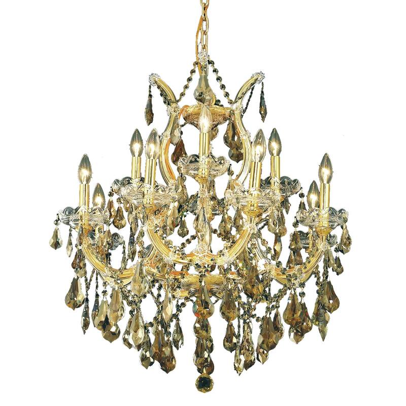 Fleur Illumination 13 light Gold Chandelier