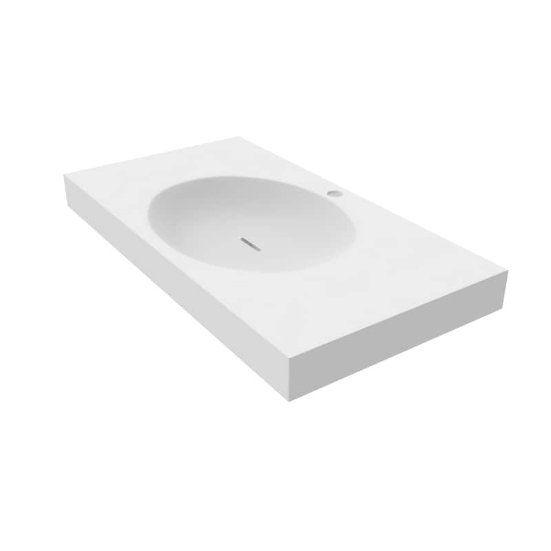 Darleen Shallow Basin Wall Mounted Bathroom Sink