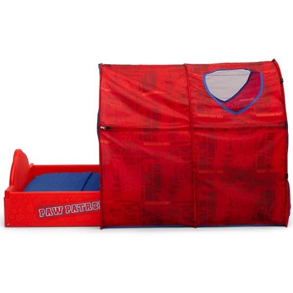 Nick Jr Paw Patrol Sleep And Play Toddler Bed With Tent By Delta Children Overstock 32604841