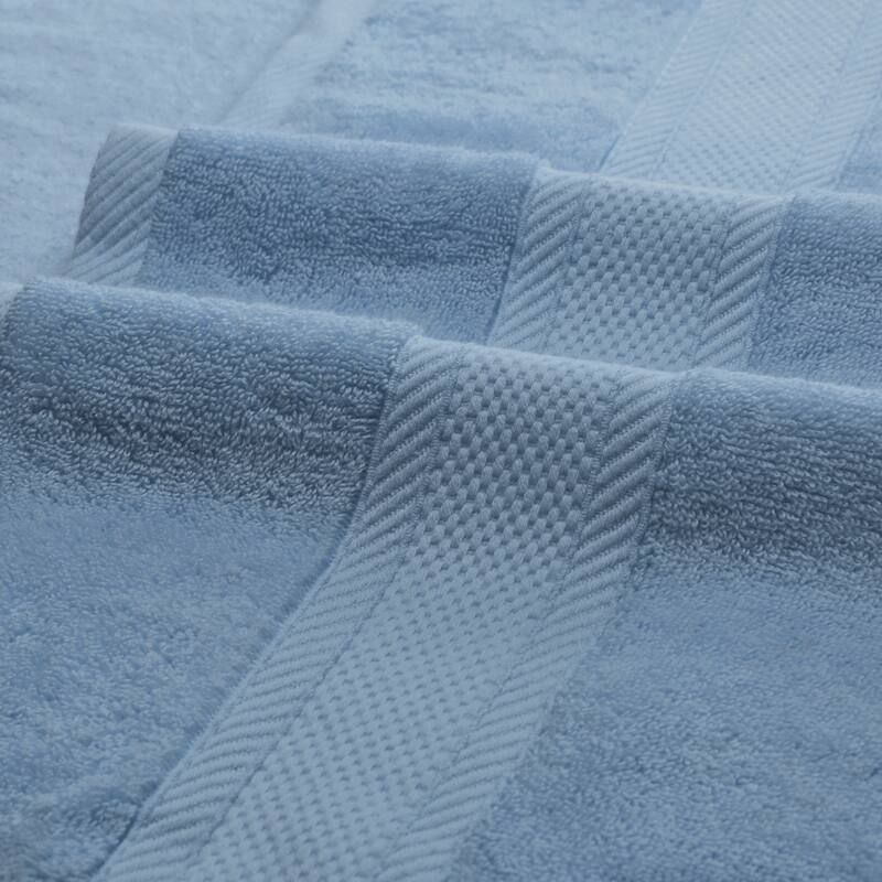 Cotton 2 Pack Bath Towels Set, Light Weight, Quick Dry and Highly Absorbent for Bathroom, Gym, Pool 28" x 56" - Dark Blue